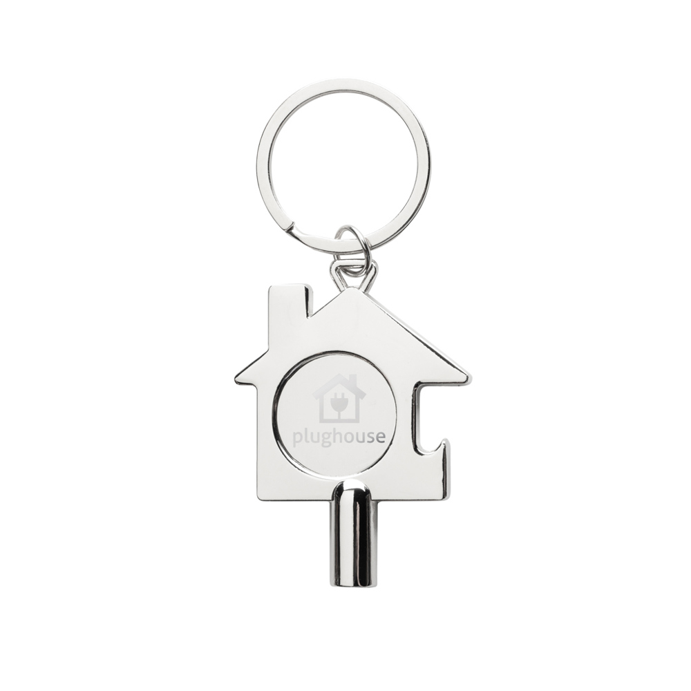 RCS gerecycled zinc alloy 3 in 1 sleutelhanger