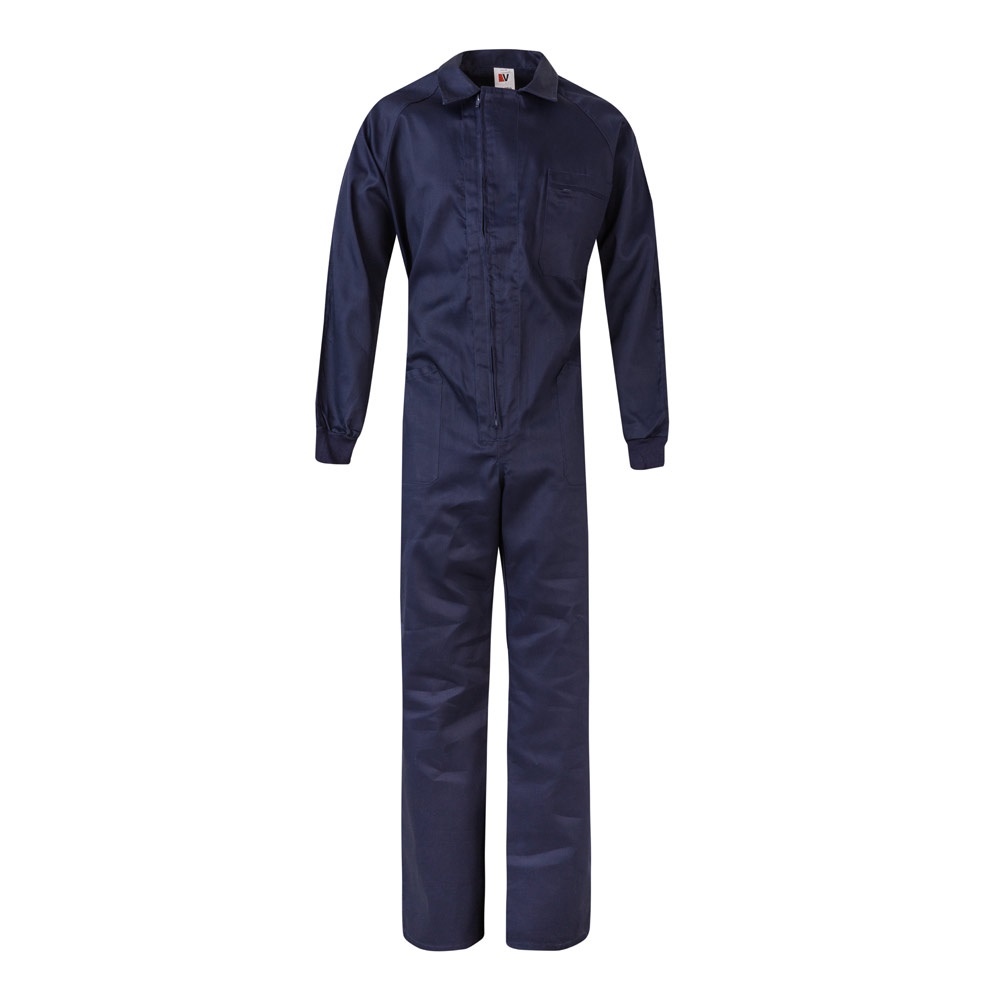 VL YAMA. Twill jumpsuit (200g/m²), van katoen (35%) en polyester (65%) - Blauw