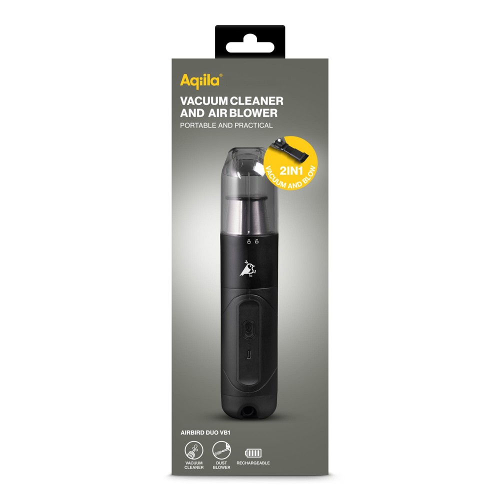 Aqiila Airbird VB1 mini stofzuiger en blazer