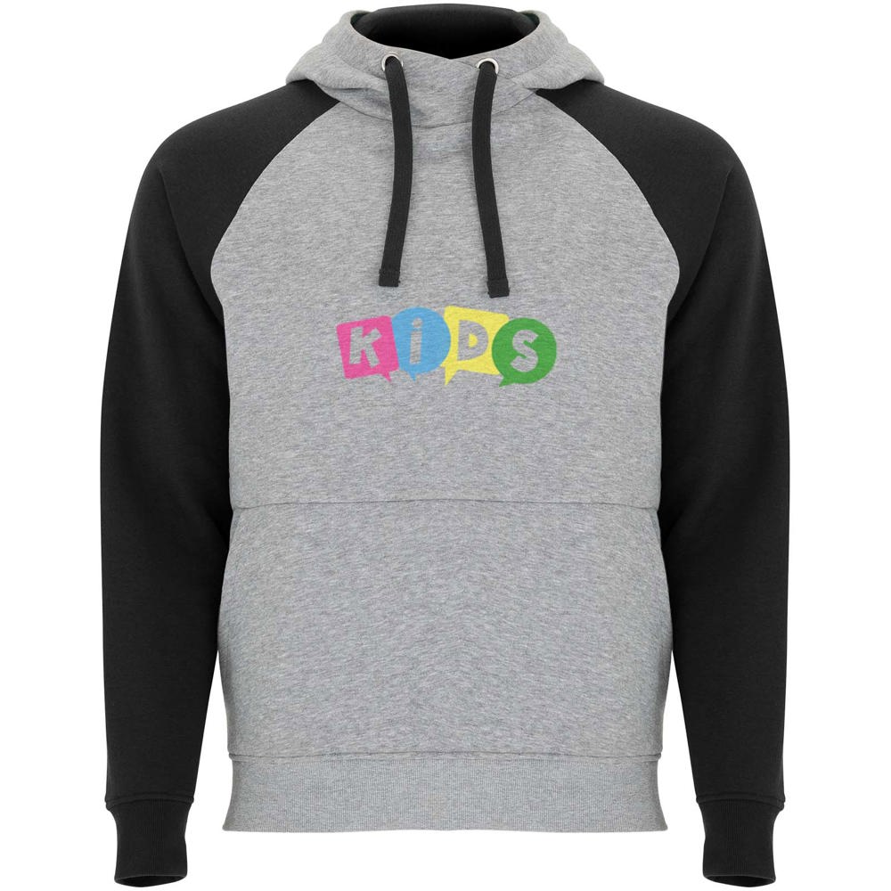 Badet tweekleurige kinderhoodie