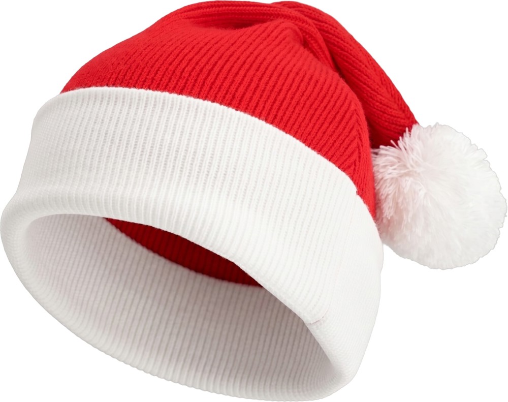 Nilton's Gebreide kerstmuts met pompon