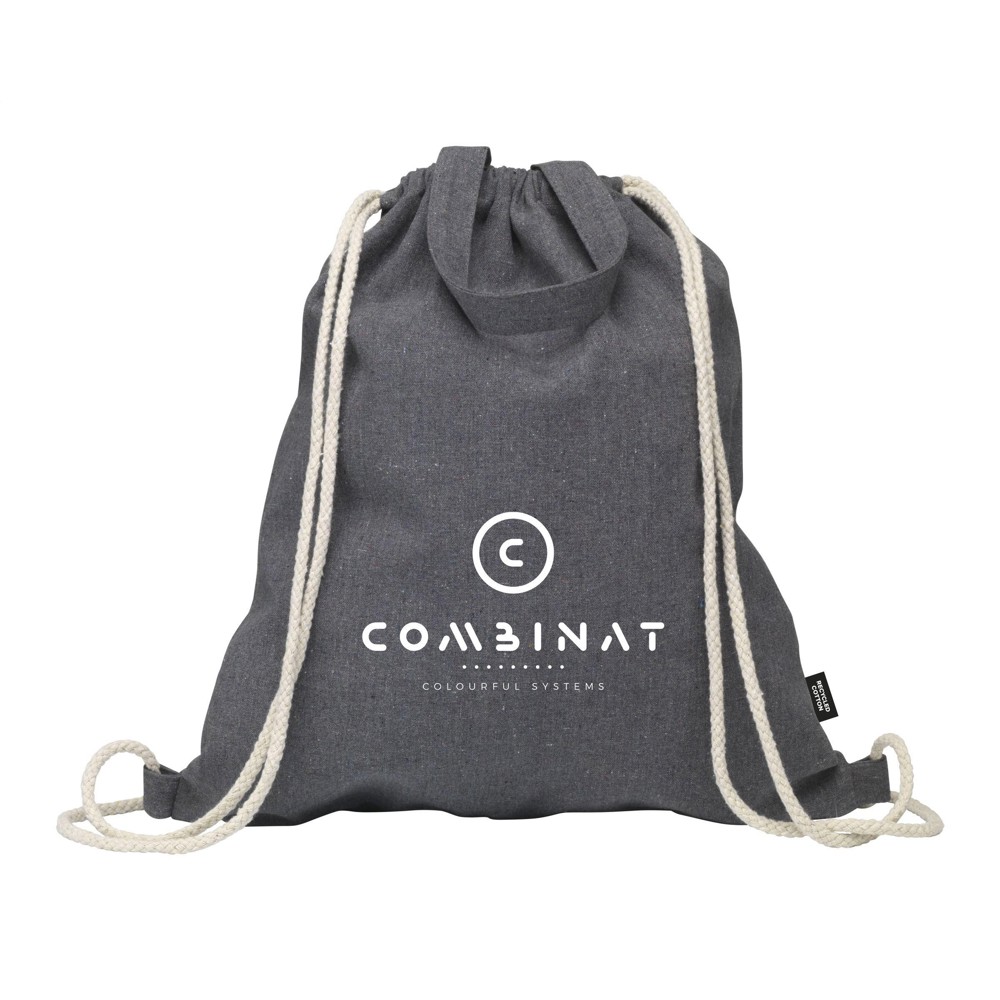 GRS Recycled Cotton PromoBag Plus (180 g/m²) rugzak - Donkergrijs