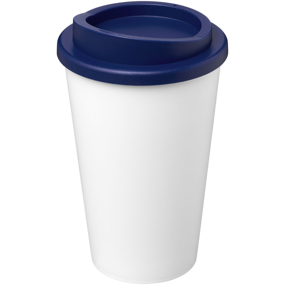 Americano® Eco 350 ml gerecyclede drinkbeker - Wit, Blauw
