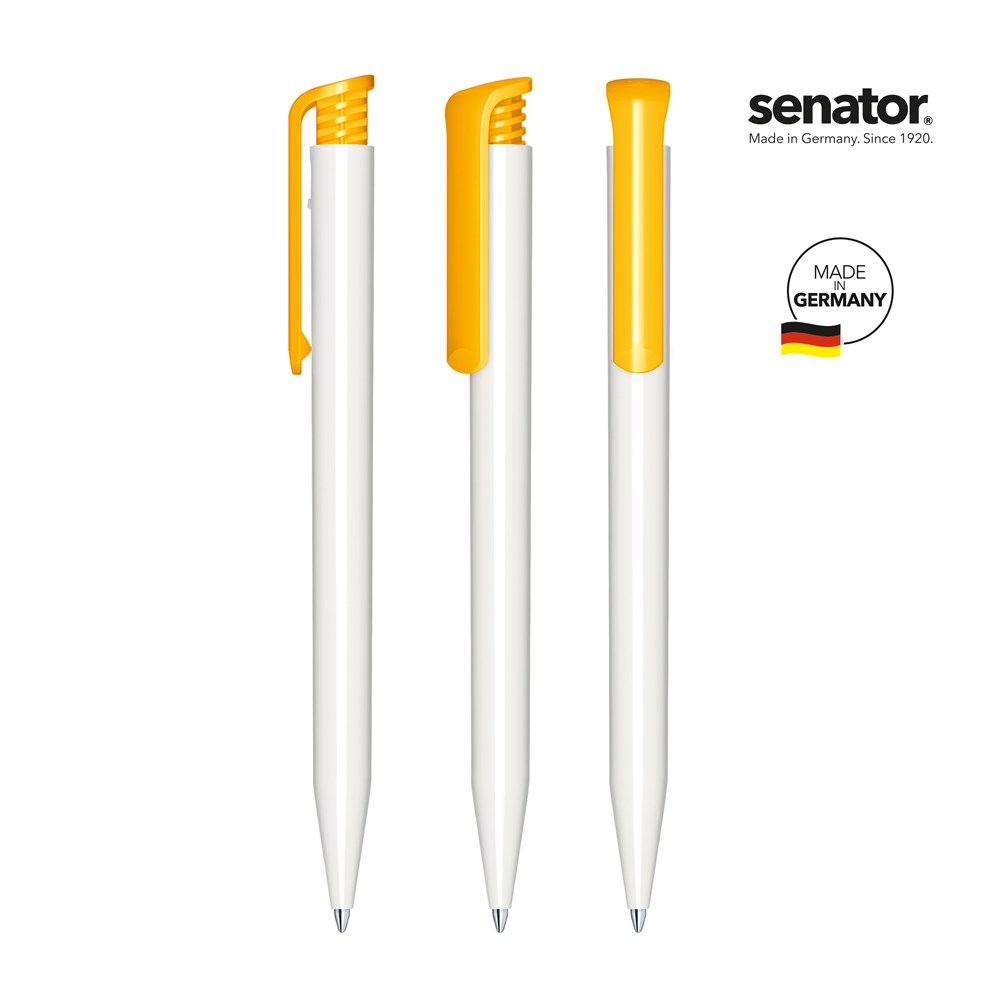 senator® Super Hit Polished Basic balpen - wit/geel 7408
