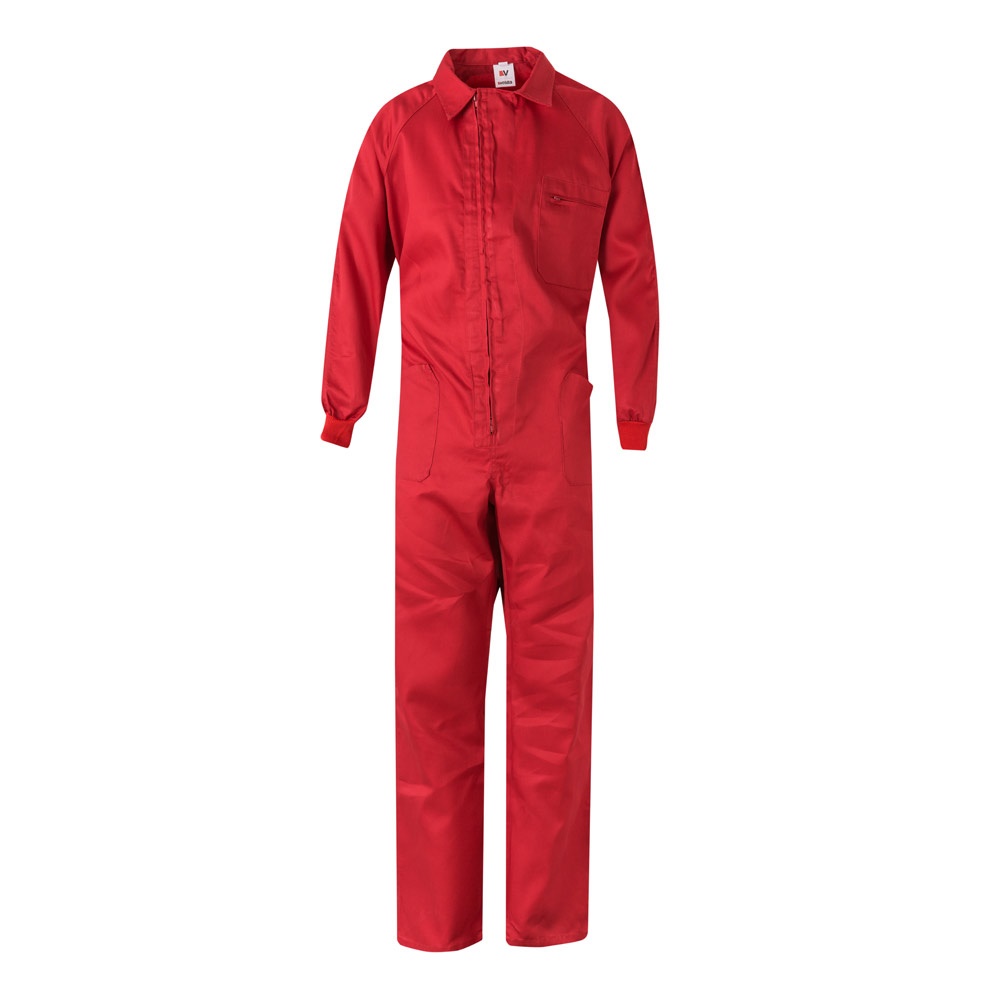 VL YAMA. Twill jumpsuit (200g/m²), van katoen (35%) en polyester (65%) - Rood