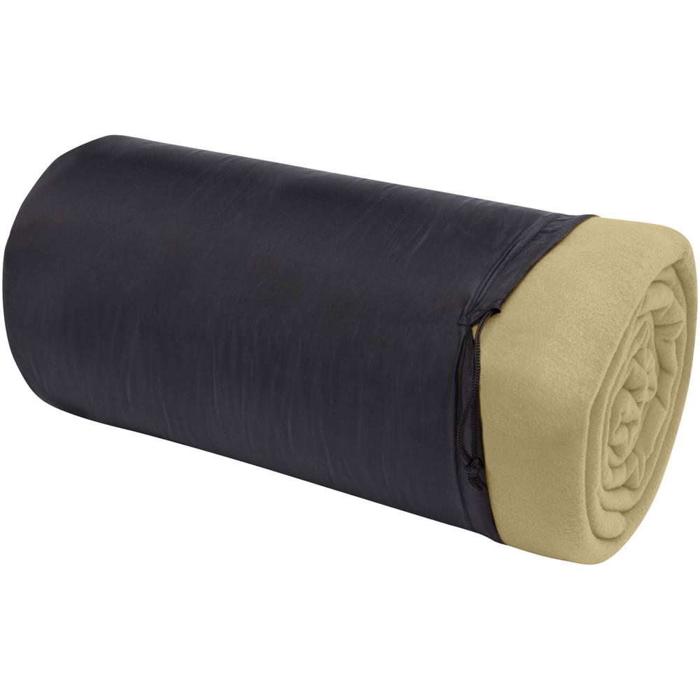 Huggy fleecedeken met hoes 220 x 250 cm - Beige