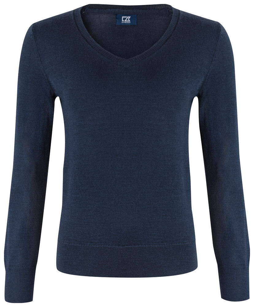 Cutter & Buck - Vernon V-neck Dames Dark Navy XS