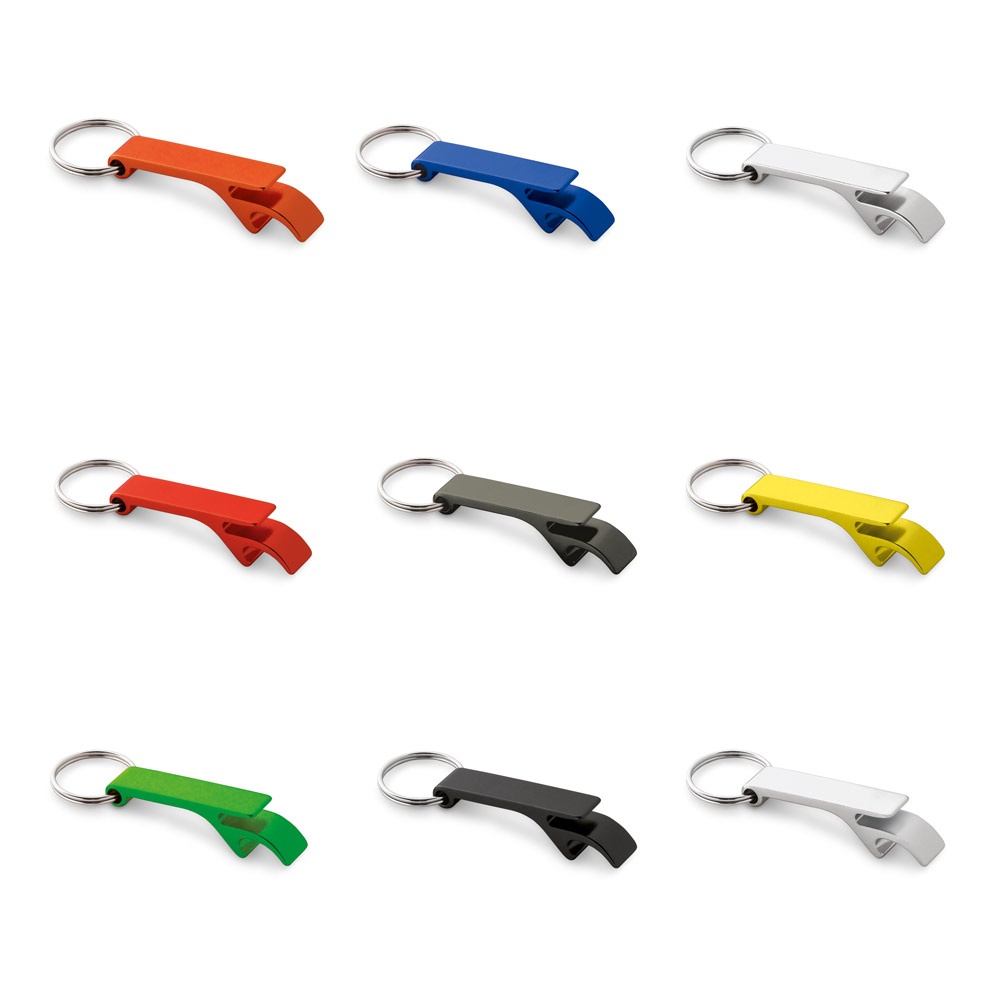 BAITT. Aluminium sleutelhanger met capsule-opener