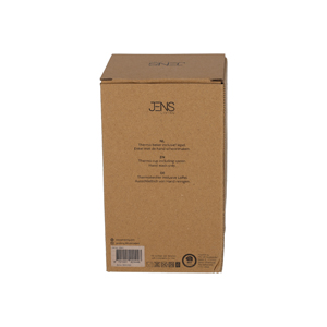JENS Living Thermo Beker met Lepel Jake Zwart