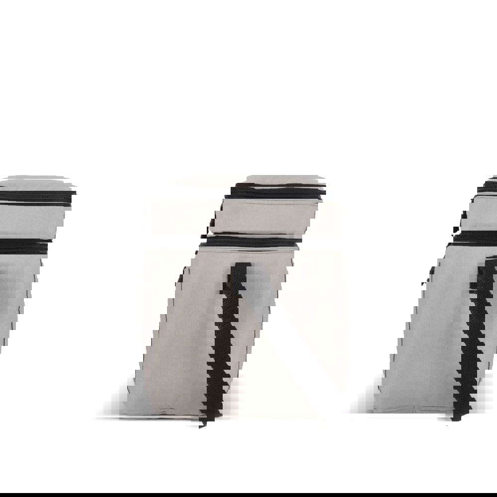 600D gerecycled PET koeltas met twee vakken 30 x 20 x 25 cm 12 L