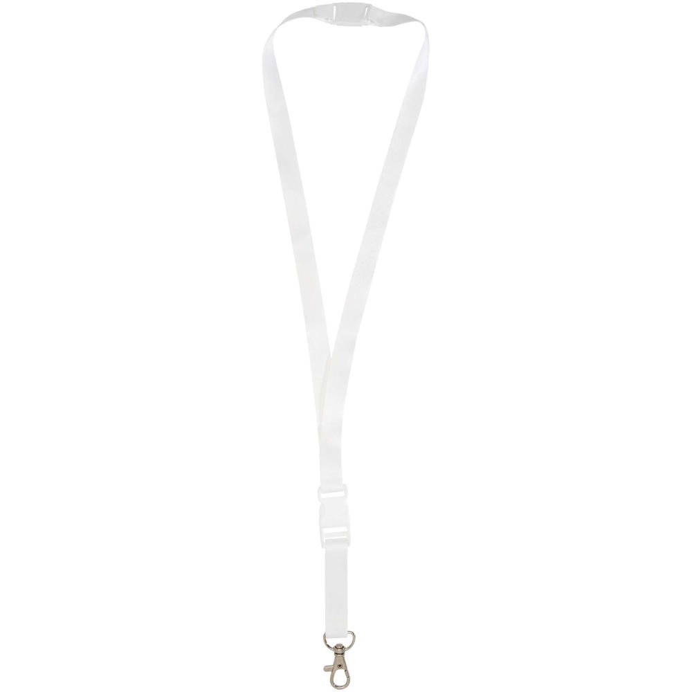 Balta gerecycled PET lanyard met safety breakaway sluiting en gesp