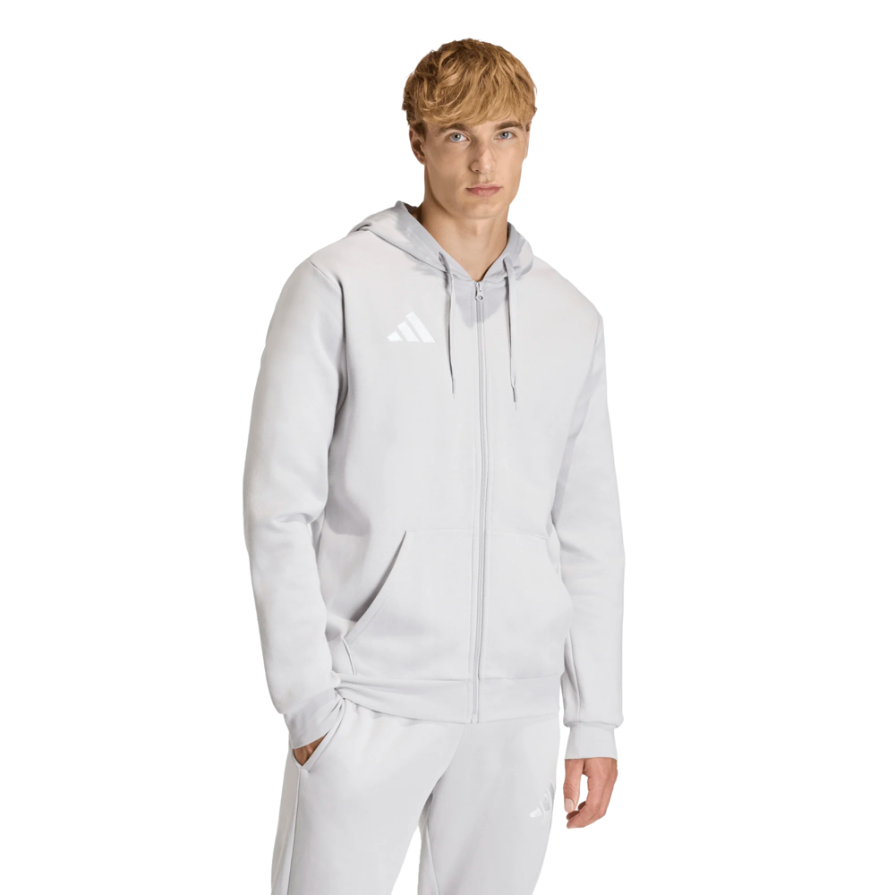 Adidas Men's ENT26 Full Zip Hoodie - grijs