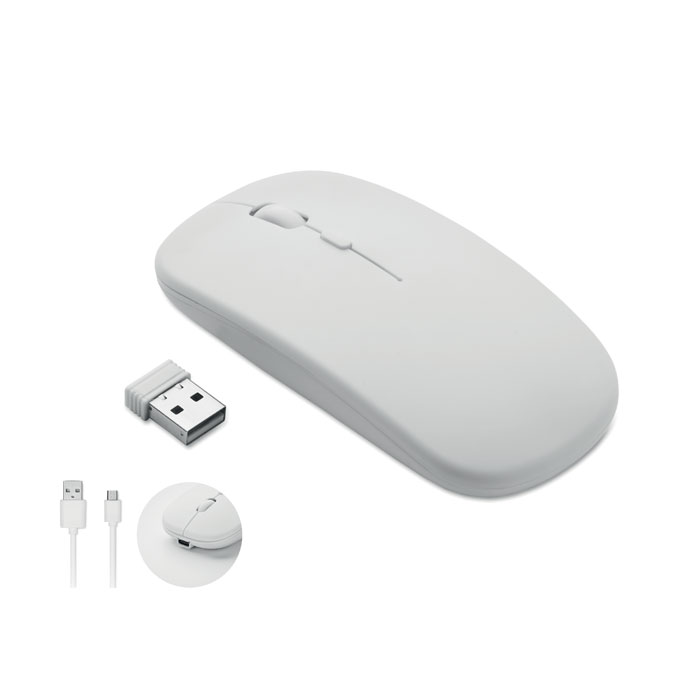 CURVY C - Oplaadbare draadloze muis - Wit