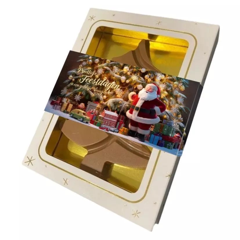 Gouden chocolade Kerstboom