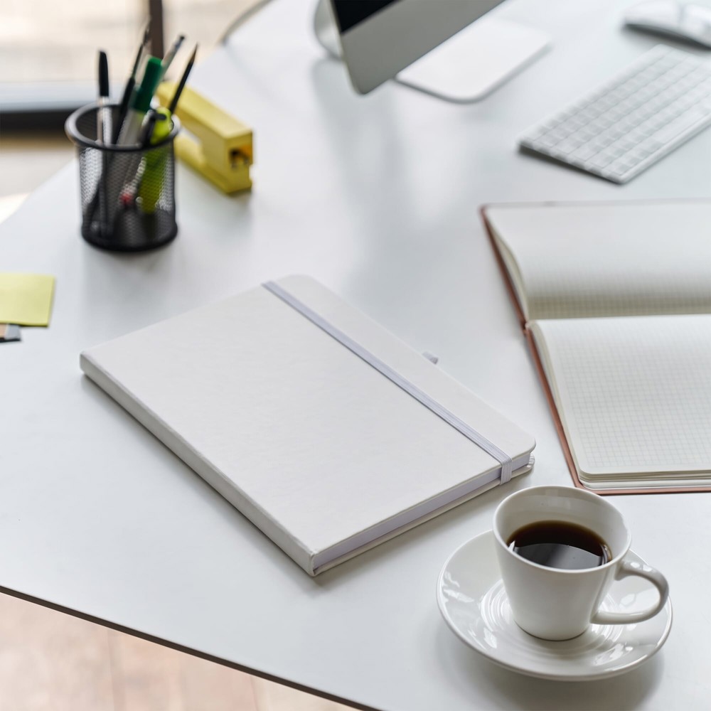Notitieboek Olmo hardcover PU A5 met sticky notes