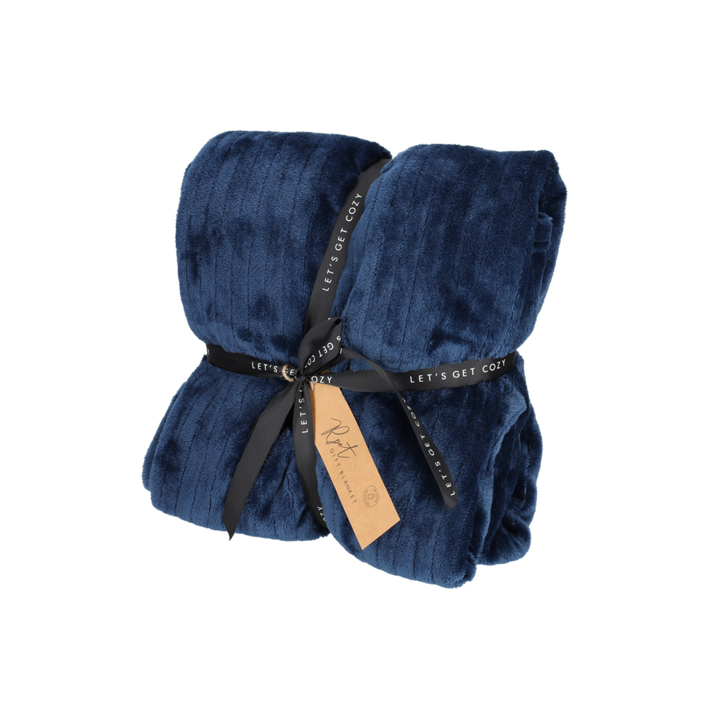 JENS Living Gift Plaid RPET - Blauw