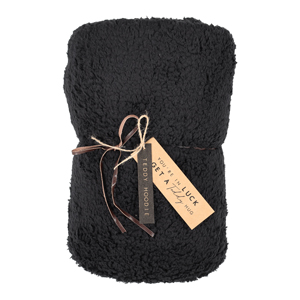 JENS Living Teddy Hoodie Zwart
