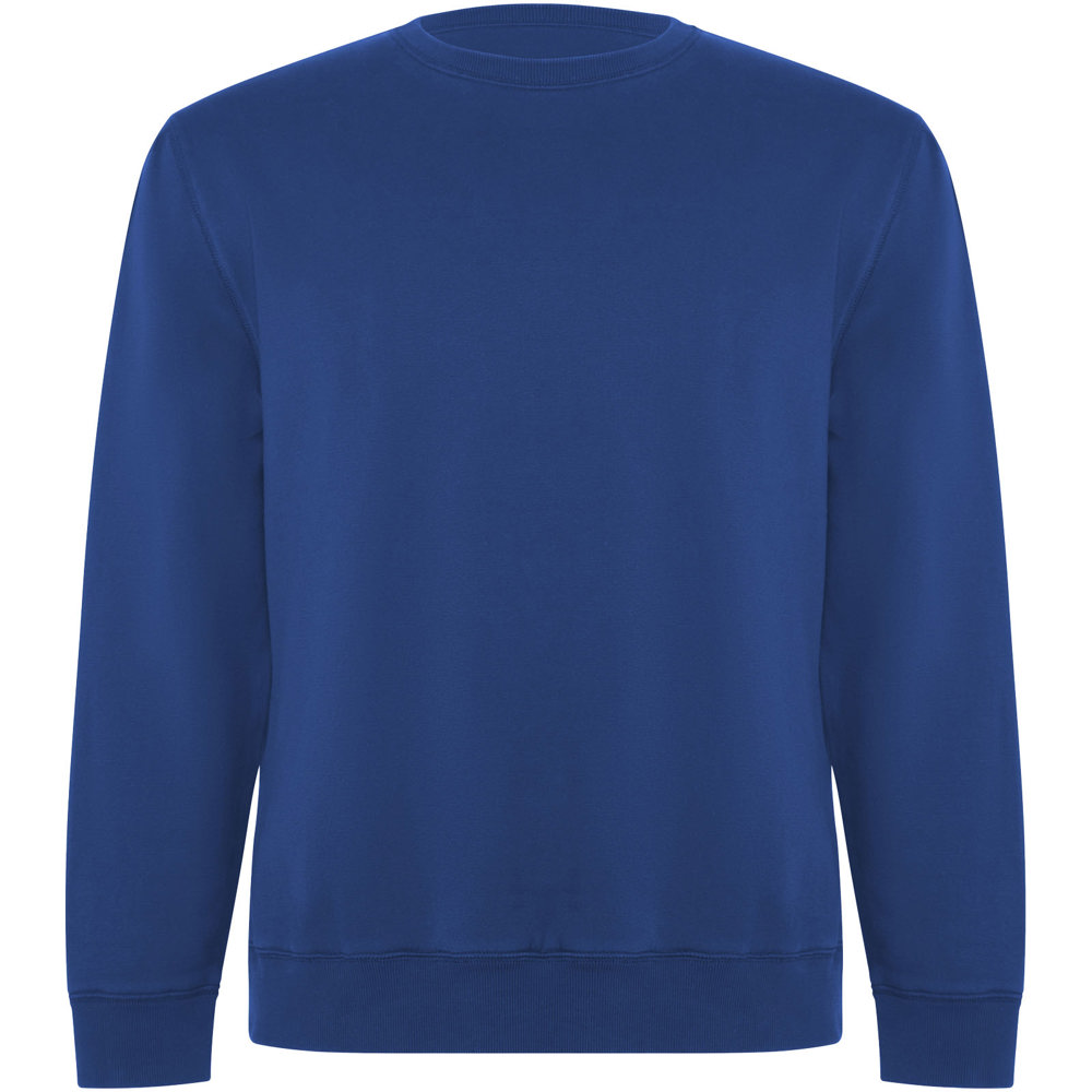 Batian 300 g/m² biologisch katoenen uniseks sweater met ronde hals - Koningsblauw