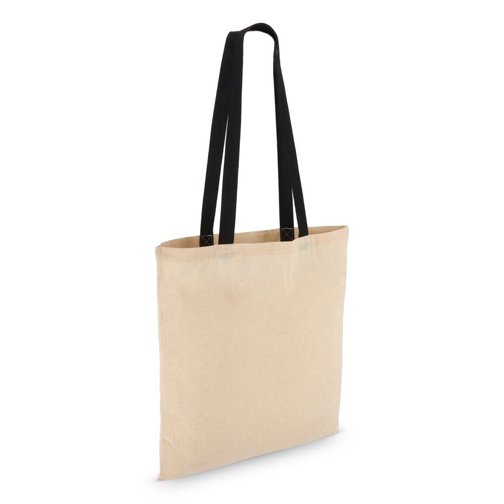 Katoen Tote OEKO-TEX® 38 x 42cm 140g/m² - Zwart