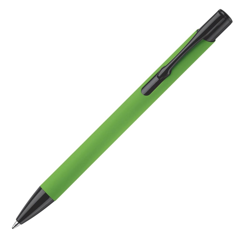 Balpen Alicante soft touch - Lichtgroen / Zwart