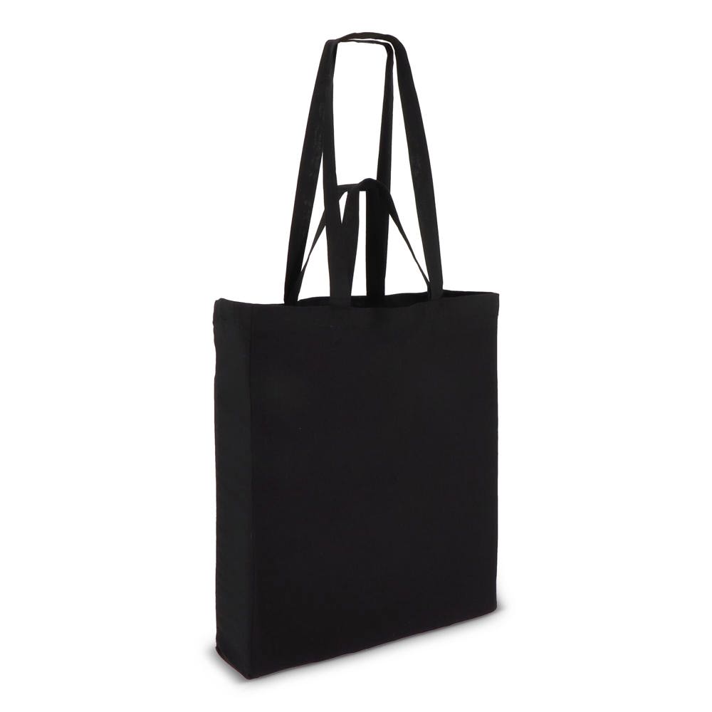 Katoen Tote OEKO-TEX® 38 x 10 x 42cm 140g/m² - Zwart