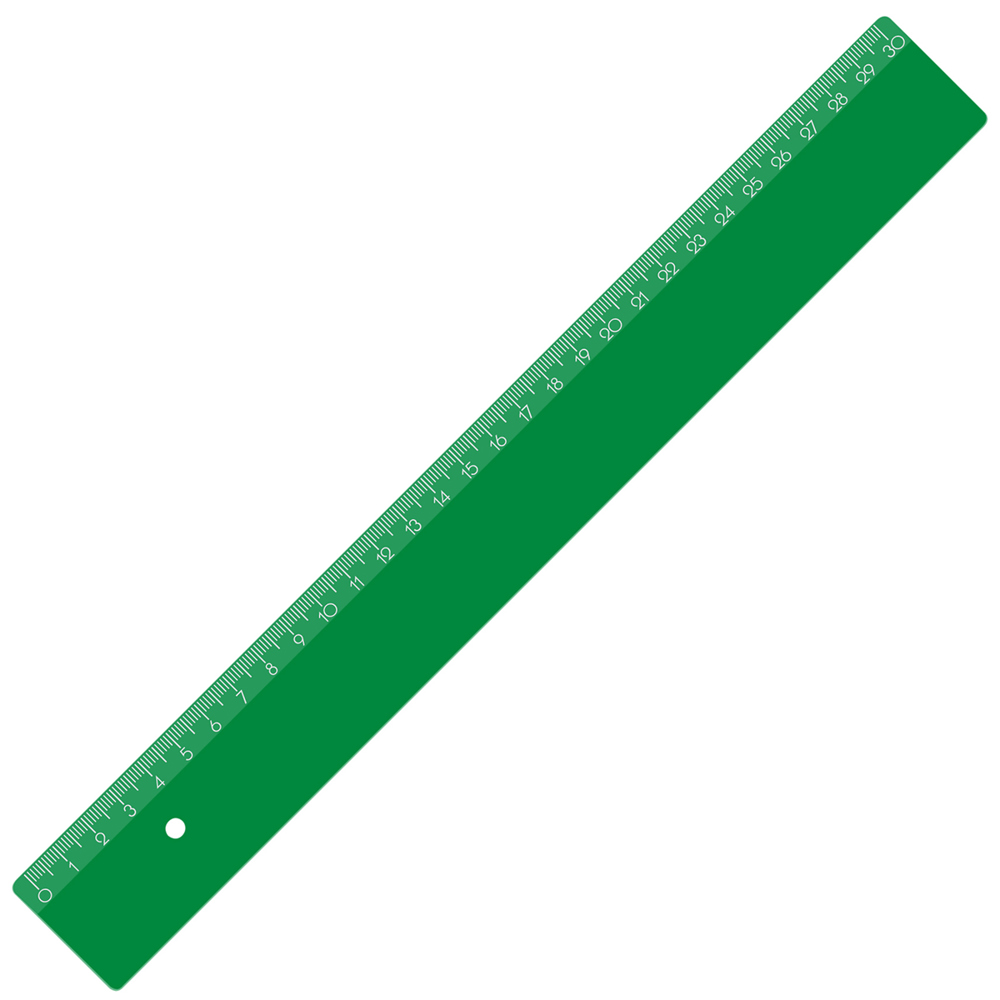 Liniaal 30 cm - Groen