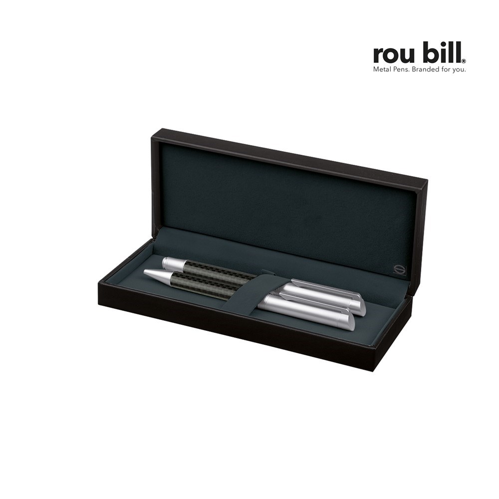 roubill Carbon  Line Set (Twist ballpoint pen+ Fountain pen)