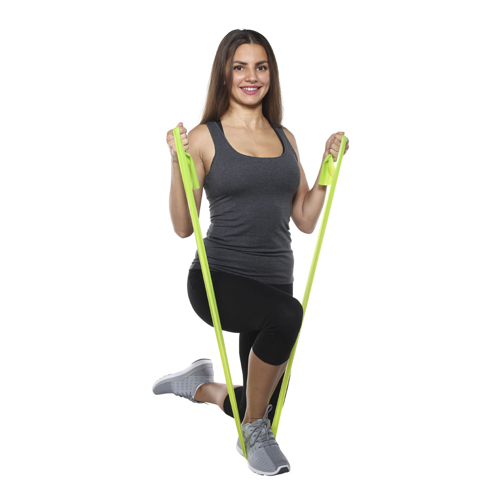 Fitnessband geel (medium) - veganistisch & gemaakt van natuurlijk latex - vanaf 400 st.