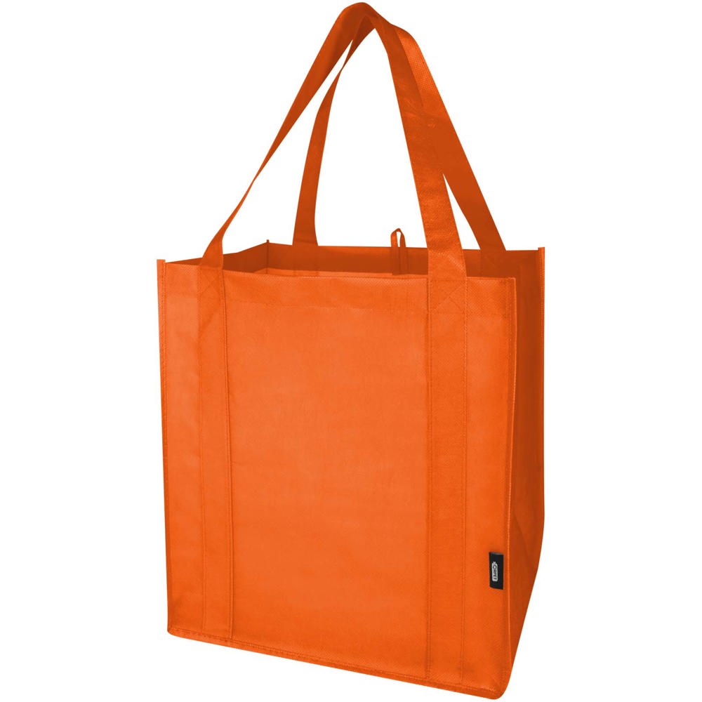 Liberty GRS gerecycled non woven draagtas met bodemplaat 29 l - Oranje