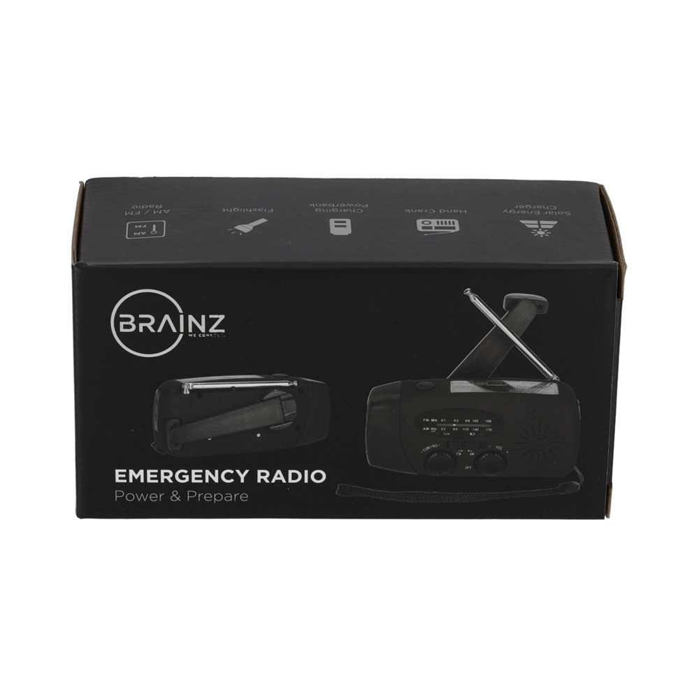 BRAINZ Emergency Solar/FM/LED/Radio Speaker