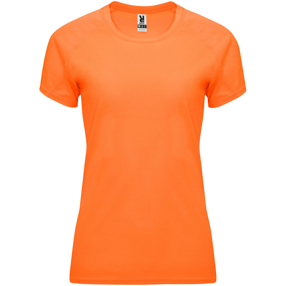 Bahrain 135 g/m² sportshirt met korte mouwen voor dames - Fluor oranje