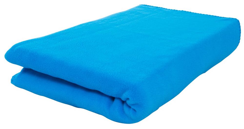 Fleeceplaid 150x120 cm, 250 gr/m² - Middenblauw (2191C) / Middenblauw