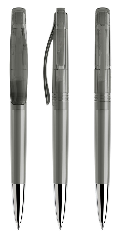 Prodir DS2PTC Transparent with Chrome Metal Nose-Cone - Fume transparant