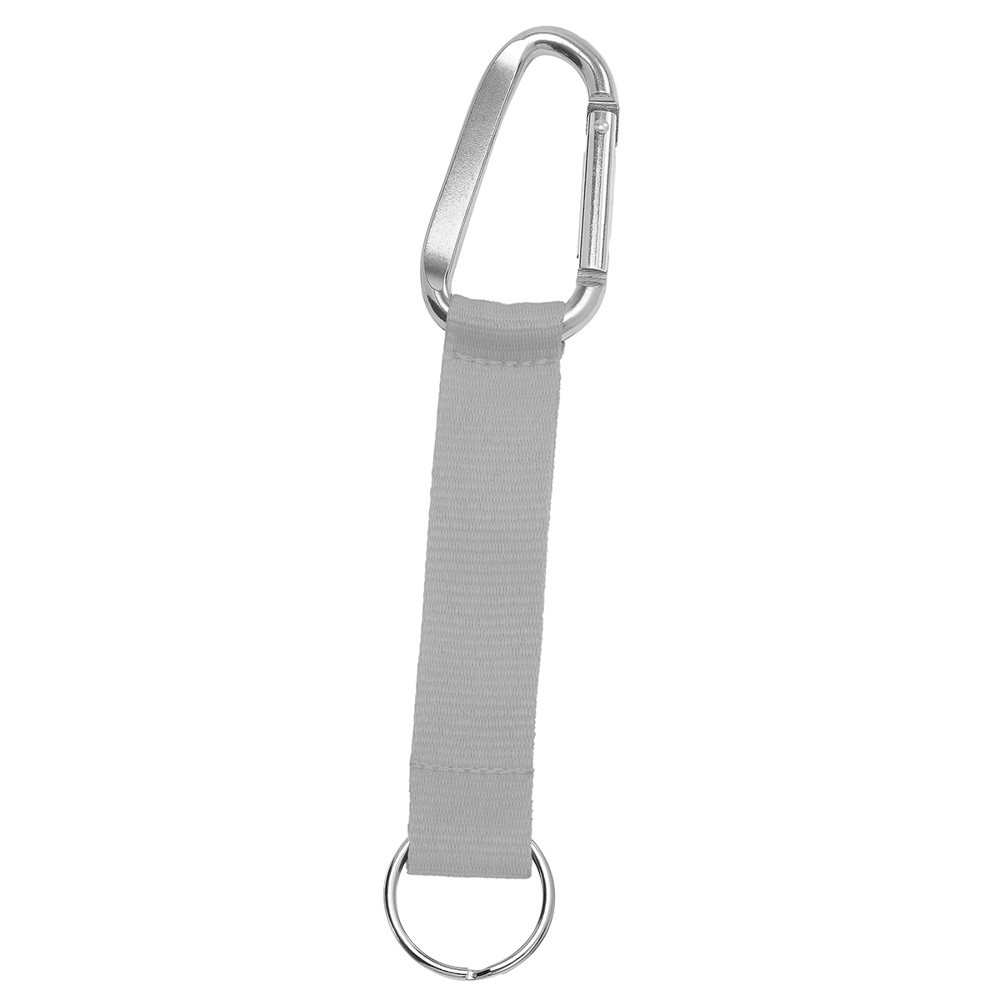 Korte keycord "Duo" - middengrijs/zilver