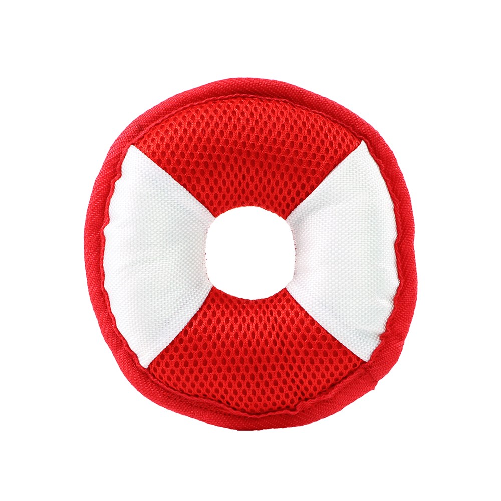 Hondenspeeltje Flying Disc - wit/rood