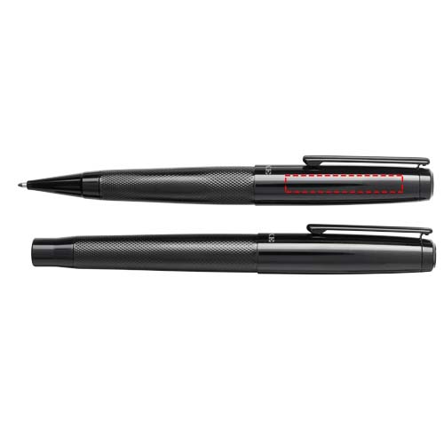 Gloss cadeauset met twee pennen (zwarte inkt)