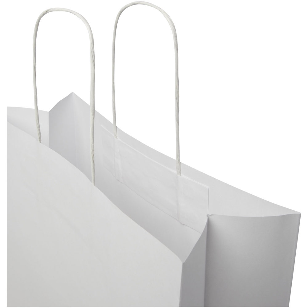 Papieren tas 120 g/m2 gemaakt van kraftpapier met gedraaide handgrepen - 31 x 12 x 31 cm