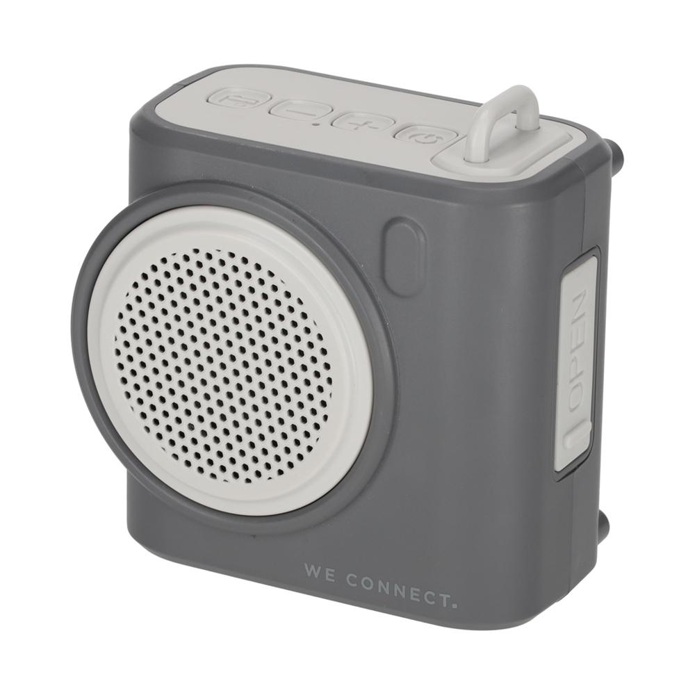 BRAINZ Retro Camera Speaker - grijs