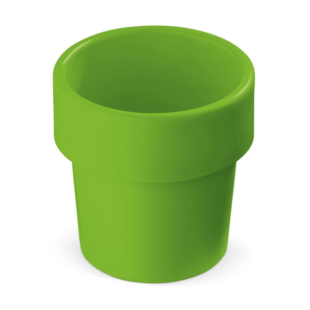 Hot-but-cool beker met kerstomaten zaadjes - lichtgroen