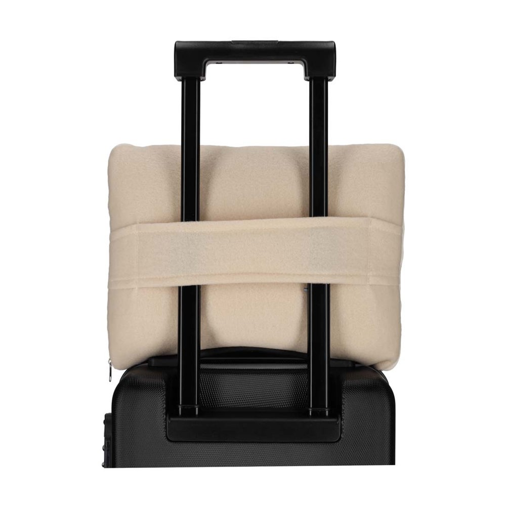 NORLÄNDER 2-in-1 Reis Kussen/Deken Beige