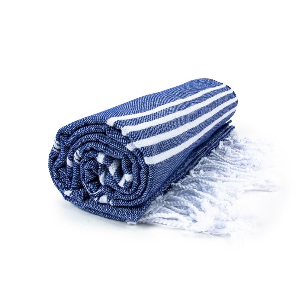 Hamam Sultan Towel - Marineblauw/wit