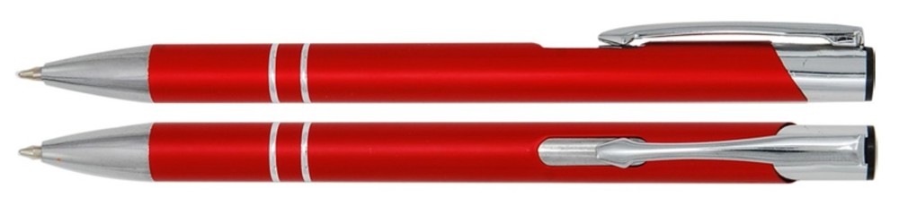 Aluminium balpen Marseille - Rood