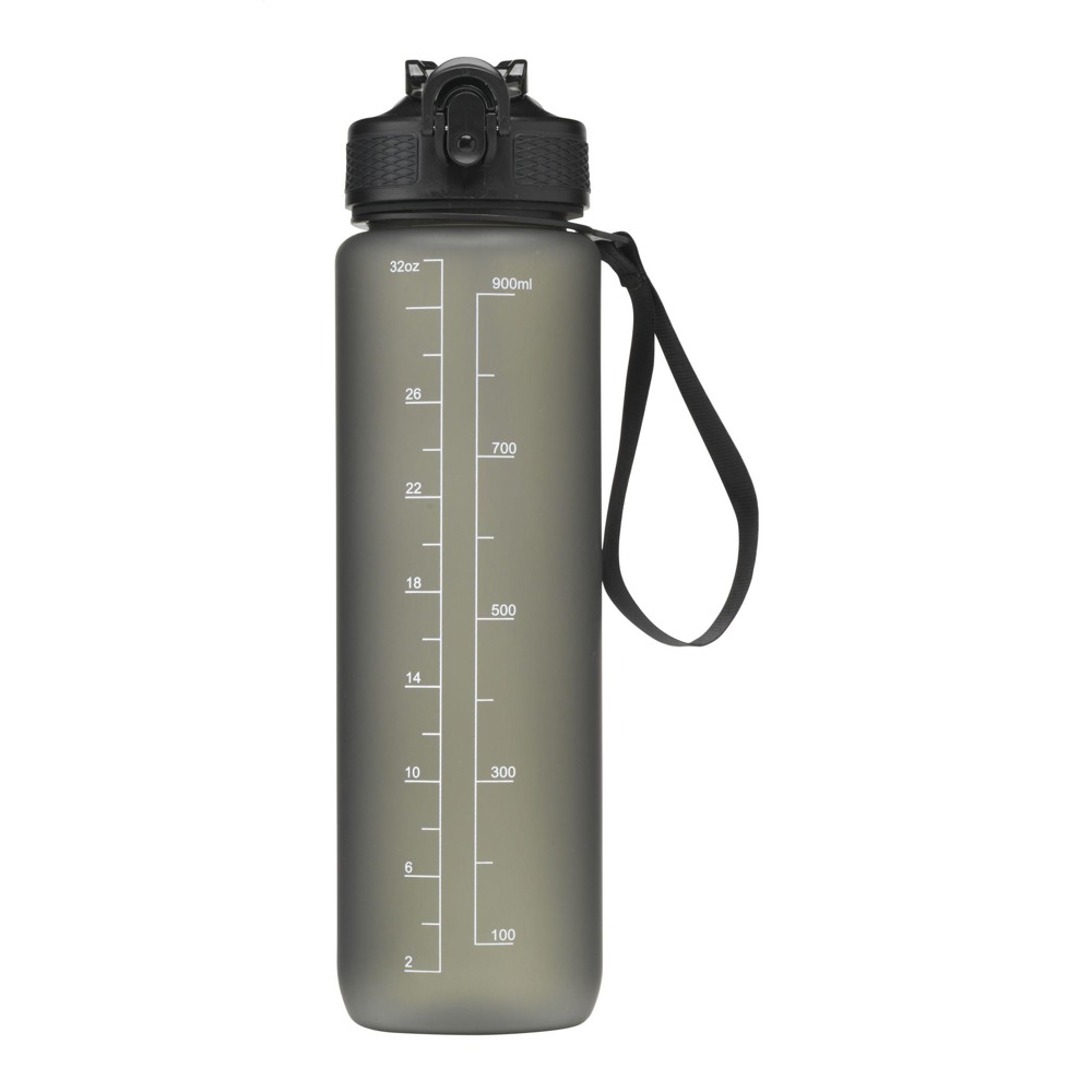 AquaSport RCS Recycled Water Bottle 1 L - Zwart