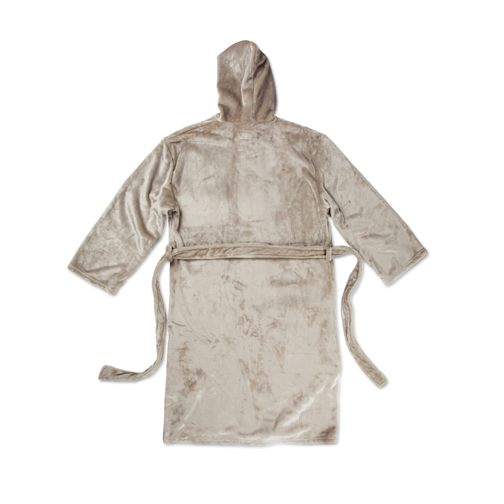 VINGA Louis luxe pluche RPET badjas maat S/M