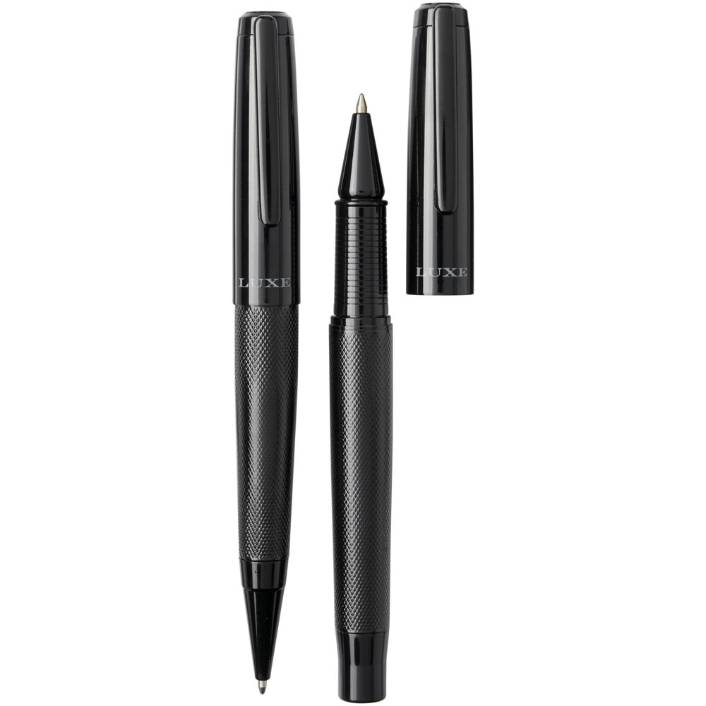 Gloss cadeauset met twee pennen (zwarte inkt)