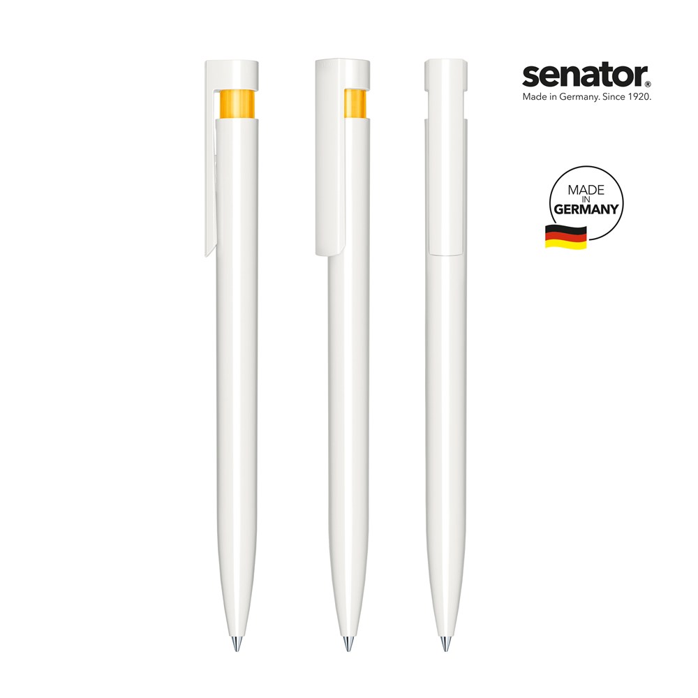 senator® Liberty Polished Basic balpenGRAY - wit/geel 7408