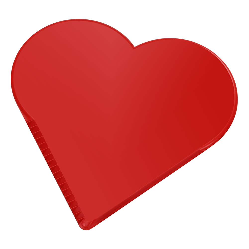 IJskrabber "hart" - Rood
