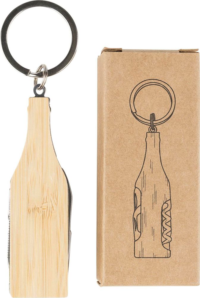 Bamboe multitool-sleutelhanger Inaya