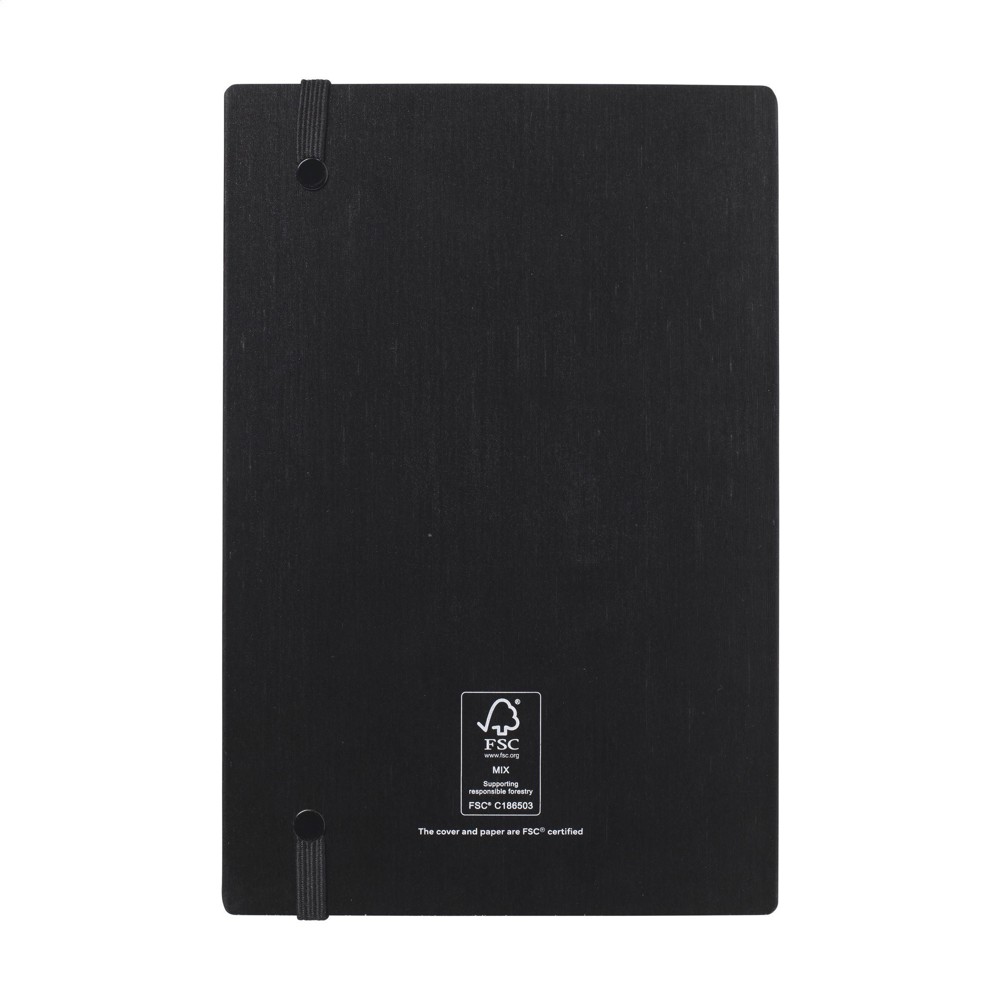 Bamboo Journal Naked Spine Notebook Black A5 notitieboek
