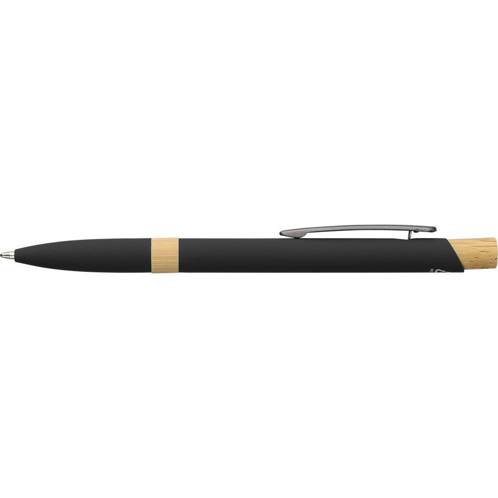 Balpen Calandra | Gerecycled | Bamboe - Zwart